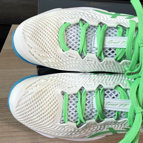 ASICS Court FF 3 Asia Tour White Blue Green Tennis Shoes 1041A370 Men Size 10.5 main image 11